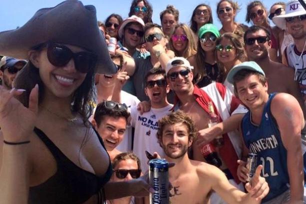 group of people at a party