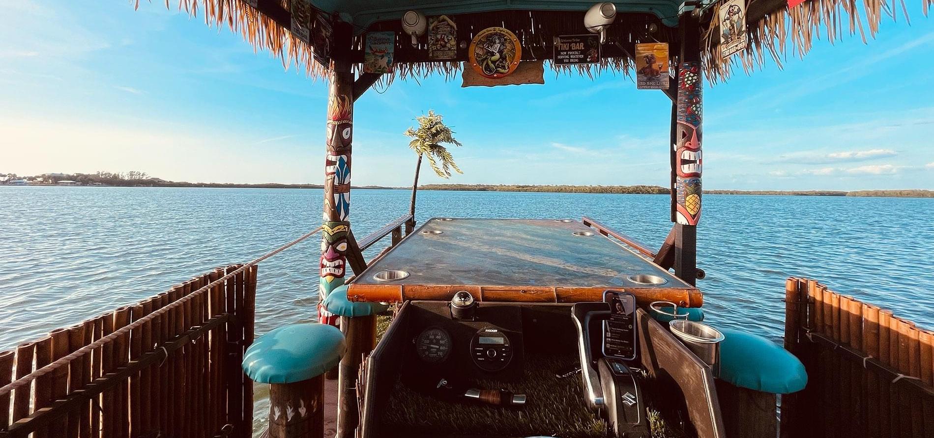 a boat is docked next to a body of water