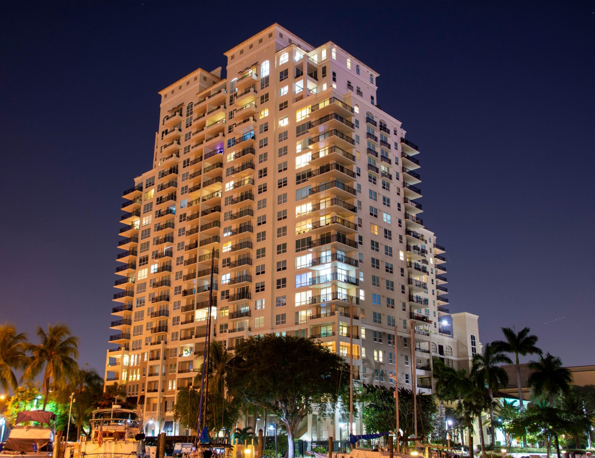 A high rise building in fort lauderdale A high rise building in fort lauderdale