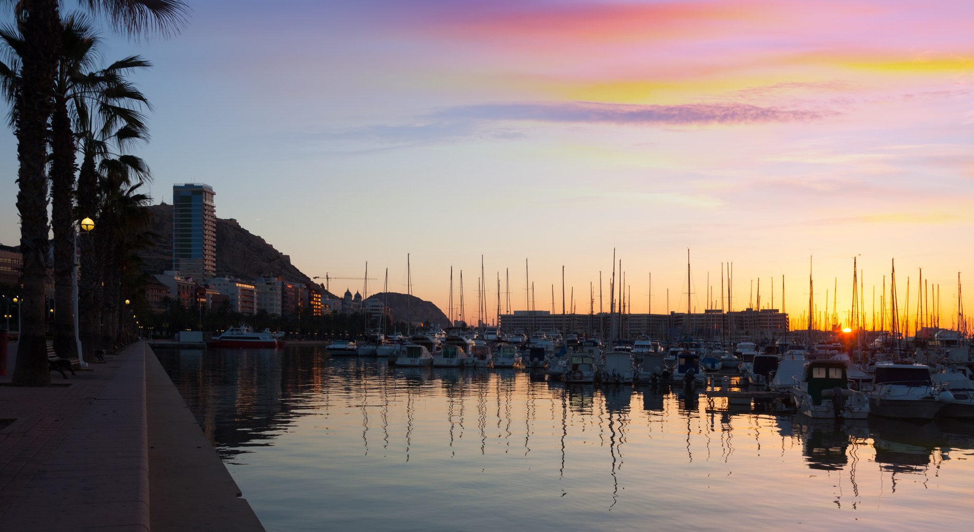 Port with boats and yachts Port with boats and yachts