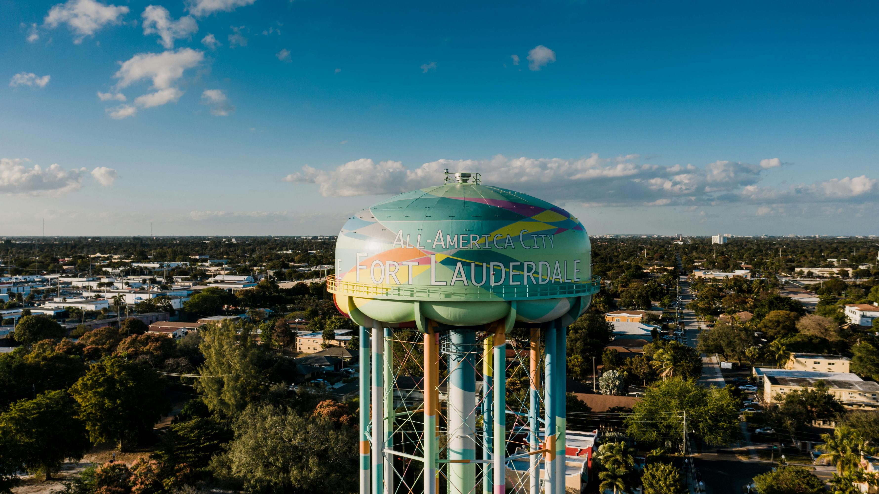Aerial view of fort lauderdale